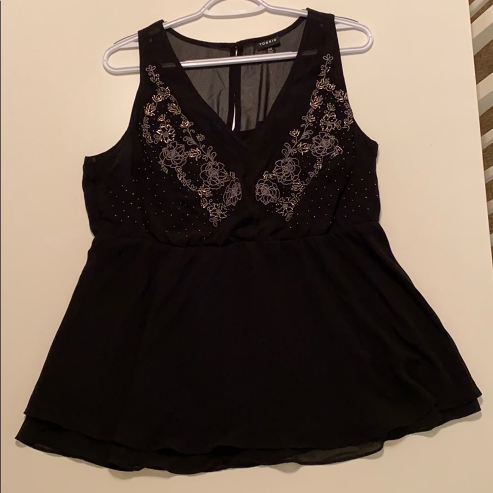 Torrid size 00 beaded tank